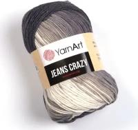 Пряжа для вязания YarnArt 'Jeans Crazy', 50г, 160м (55% хлопок, 45% полиакрил) (8204 секционный), 10 мотков