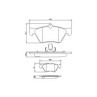 Дисковые тормозные колодки передние Bosch 0986461129 для Opel Calibra, Opel Omega, Opel Vectra, Saab 900 (4 шт.)