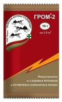 Средство от садовых муравьев и почвенных комнатных мушек Гром-2. Упаковка 10 гр