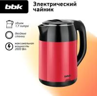 Чайник электрический BBK EK1709P черный/красный