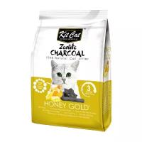 Комкующийся наполнитель Kit Cat Zeolite Charcoal Honey Gold, 4 кг