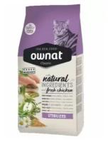 Ownat Adult Sterilized Classic Сухой корм для стерилизованных кошек, с курицей, 1.5 кг