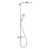 Душевой комплект hansgrohe Raindance Select S 300 2jet Showerpipe 27133400, белый хром 1600 мм