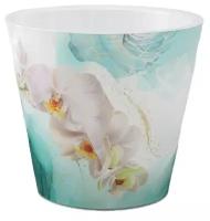 Горшок для цветов с дренажной вставкой InGreen коллекция London Orchid Deco, пластиковый, 1,6л, 160мм, 160х160х145 (IG6196)