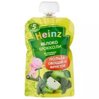 Пюре Heinz яблоко, брокколи (с 5 месяцев) 90 г, 1 шт