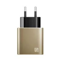 Lenzza Piazza Metallic Wall Charger, MFi - Розовое Золото