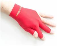 Перчатка для бильярда красная