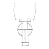 Колье из серебра 925 пробы с фианитами HPT0054-N_KL_001_WG ELEMENT47