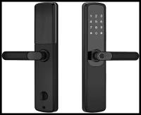 Замок электронный биометрический SAFEBURG SMART PRO MAX, умный дверной замок, приложение TTLock, разблокировка отпечатком пальца