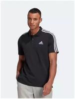 Поло adidas Aeroready Essentials Pique Embroidered Small Logo 3-Stripes, размер s, black/white