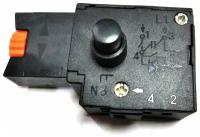 Выключатель (кнопка) БУЭ 1М 3,5А для дрели Ритм МЭС 300