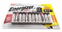 Батарейка (12шт) ENERGIZER LR03 AAA MAX 1.5В (8+4)