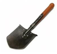 Лопата автомобильная, сапёрная, длина 51 см, деревянный черенок, без ручки