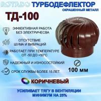 Турбодефлектор ТД-100 ROTADO, окрашенный металл коричневый