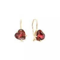 Серьги MAGIC STONES, красное золото, 585 проба, гранат