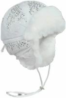 Шапка ушанка TuTu зимняя, подкладка, размер 56-58, белый