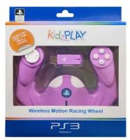 Руль для PS3 KidzPlay беспроводной розовый (KP807P)