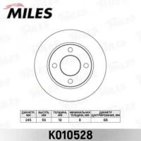 Диск тормозной AUDI 80/90 86-96/100 82-90 задний D=245мм. K010528 MILES K010528