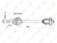 Привод В Сборе Лев. Audi A6 Mt 96-03, Skoda Octavia 1.4-1.9d Mt 96-10, Vw Golf Iv 1.4-1.9d Mt 97-05 LYNXauto арт. CD-1225