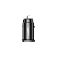 Зарядное устройство Baseus Square Metal A+C 30W PPS Car Charger Black CCALL-AS01