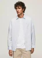 рубашка (сорочка) для мужчин, Pepe Jeans London, модель: PM307793, цвет: синий, размер: 52(XL)