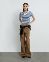 Поло Gloria Jeans, размер L (48-50), белый, синий