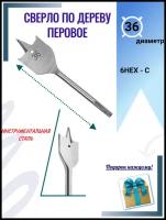 Сверло по дереву перовое 36 мм