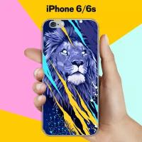 Силиконовый чехол на Apple iPhone 6/6s Лев / для Эпл Айфон 6/6с