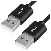 Кабель 3м USB AM AM GCR черный шнур юсб для компьютера ноутбука удлинителя экран армированный морозостойкий