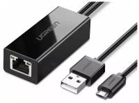 Сетевая карта Ugreen MicroUSB 2.0 - 100Mbps Ethernet Adapter 30985