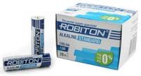 Батарейка ROBITON Alkaline Standard LR6/AA, в упаковке: 20 шт