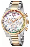 Наручные часы FESTINA Boyfriend F20608/2, белый, серебряный