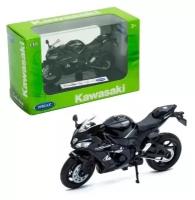 Мотоцикл Welly Kawasaki Ninja ZX-10RR (12845P) 1:18, черный