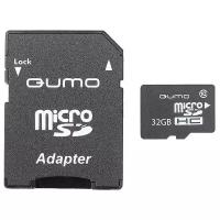 Карта памяти QUMO (18742) MicroSDHC 32GB - UHS-1 - Class 10- с адаптером