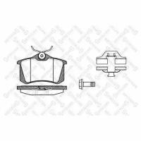 Колодки дисковые задние, 274003BSX STELLOX 274 003B-SX