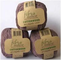 Пряжа FIBRA NATURA Cottonwood, 100% Хлопок, цвет: (52), 105м/50г, 2 шт