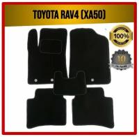 Комплект ворсовых ковриков ECO на Toyota RAV4 V (XA50) 2018-2022 / Тойота РАВ4