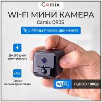 Новая IP WiFi мини видеокамера Camix Q90S Fowl с PIR-датчиком движения последнего поколения, беспроводная скрытая камера видеонаблюдения микро