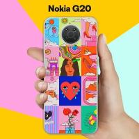 Силиконовый чехол на Nokia G20 Узор 5 / для Нокия Джи20