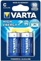 Батарейка C щелочная Varta Longlife Power LR14 (High Energy 4914) в блистере 2шт