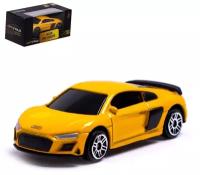 Машина металлическая AUDI R8 COUPE, 1:64, цвет жёлтый 7152982