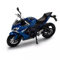 Мотоцикл Welly Suzuki GSX S1000F (12844P) 1:18, 13 см, синий