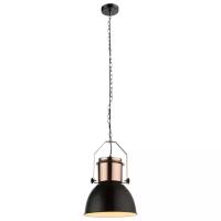 Светильник Globo Lighting Kutum 15282, E27, 40 Вт, кол-во ламп: 1 шт., цвет арматуры: медный, цвет плафона: черный