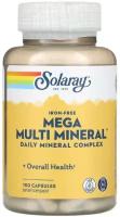 Solaray Mega Multi Mineral Iron-Free (Комплекс минералов без железа в составе) 100 капсул (Solaray)