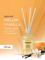 Аромадиффузор Medori MELON VANILLA - диффузор с палочками для дома