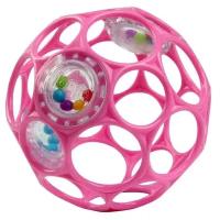 Развивающая игрушка Bright Start, мяч Oball с погремушкой розовый