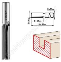 ЗУБР 14x51мм, хвостовик 12мм, фреза пазовая прямая