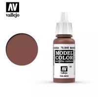 Краска Vallejo серии Model Color - Mahogany Brown 70846, матовая (17 мл)