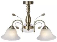 Люстра Globo Lighting 69007-3, E27, 180 Вт, кол-во ламп: 3 шт., цвет арматуры: бронзовый, цвет плафона: белый