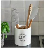 Подставка для кухонных принадлежностей RIVIERA MAISON UTENSILS POT 369870 D140x150 белый